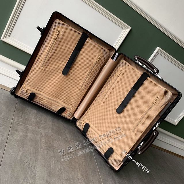 Rimowa拉杆箱 90021 off-white聯名 減速帶＋箭頭圖案 日默瓦拉箱 行李箱xzx1023
